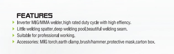 سلسلة MIG IGBTINVERTERMIG/MMAWELDINGMACHINE