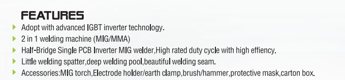 سلسلة MIG DCINVERTERMIG/MMAWELDINGMACHINE
