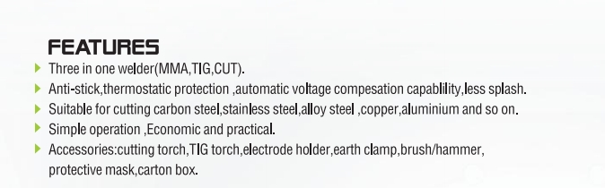 ماكينة لحام متعددة الوظائف/MMA/CUTWELDINGMACHINE